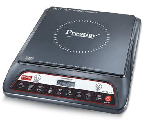 Prestige PIC 20 WIZ 1600W Induction Cooktop(Black, Automatic Whistle Counter, Indian Menu Option)
